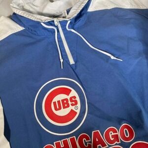 Vintage 1992 Chicago Cubs made in USA Hummer sportwear Pullover MLB jacket XL